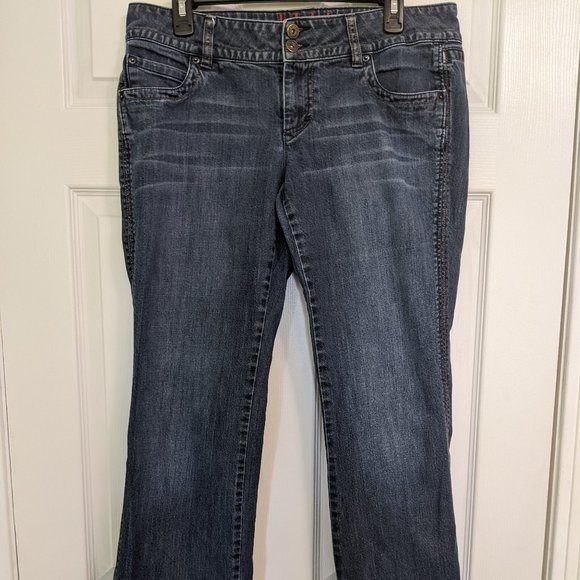 ELLE DARK BLUE JEANS SIZE 12R BOOT CUT - Picture 1 of 11